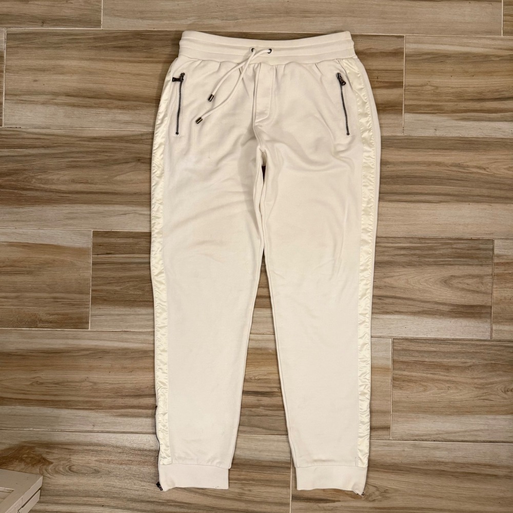 Vintage D&G Dolce & Gabbana White Tech Joggers Size 50 IT US Large Zip Pockets